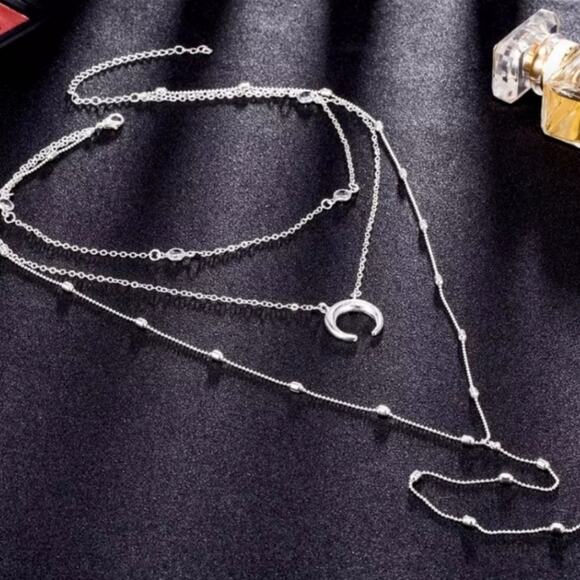 *Naomi* Layered Chain Necklace - Picture 5 of 7